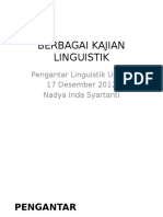 Berbagai Kajian Linguistik