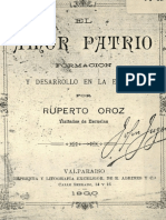 Chile - 1900 - El Amor Patrio Formación y Desarrollo en La Escuela.