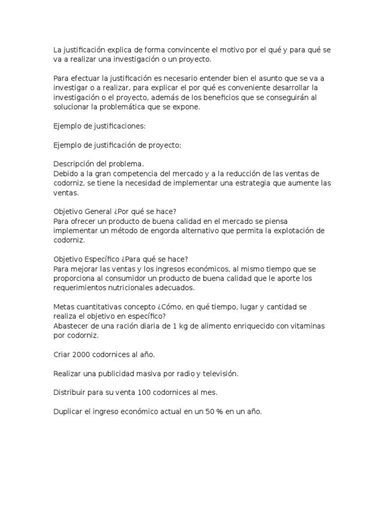 La Justificación de Tesis Ejemplos Teoría de la