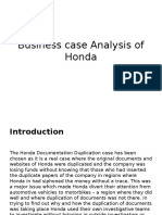 BusinessCasePPT Honda