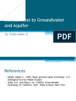 Introduction to Groundwater and Aquifer System