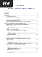 14.1 Military Equipment (Post-conflict)