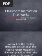 Classroom Instruction That Works: Nine Best Practices