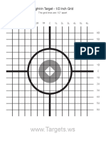 Sight-In Target - 1/2 Inch Grid Half Inch Grid