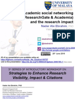 Academic social networking (ResearchGate & Academia) and the research impact