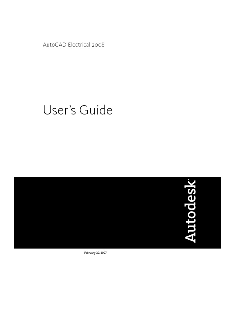 User'S Guide: Autocad Electrical 2008 | PDF | Menu (Computing) | Icon ...