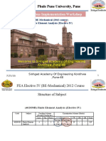 FEA Elec-IV Syllabus Implementation