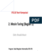 IF5110 - Mesin Turing (Bagian 1) PDF
