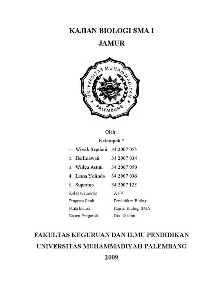 KAJIAN BIOlogi jamur