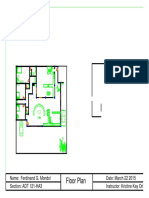 Floor Plan: Name: Section: ADT 121-HA3 Instructor: Krictine Kay Orito Date: March 22 2015 Ferdinand G. Mondol