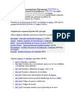 A Organização Internacional para Padronização