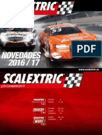 Catálogo SCALEXTRIC Novedades 2016