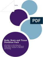 Body Brain and Tissue Donation Pack