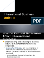 International Business: Unit: II