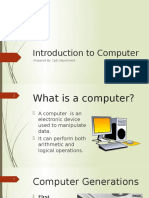 Introduction To Computer