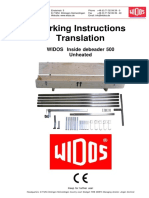 WIDOS Plastic Welding Weld Seam Processing Inside Debeader 500