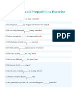 Exercises With Prepositions - Answers