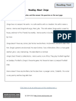 Present Simple Reading Text 1 2011 PDF