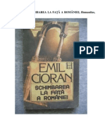 Emil Cioran-Schimbarea La Fata a Romaniei