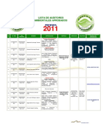 Lista de Auditores Aprobados