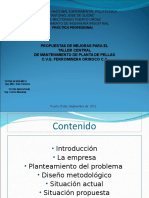 Propuestas Mejoras Tallercentralmantenimientoplantapellaspresentacion Powerpoint