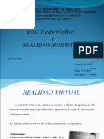 Realidad Virtual y Realidad Aumentada