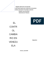 El Control Cambiario en Venezuela
