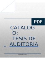Catalogo Tesis Auditoria Iese