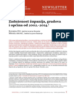 008 Zaduženost Županija, Gradova I Općina 2002-2014