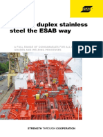 Welding Duplex Stainless Steel the ESAB Way