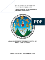 Analisis Geografico Componente Ambiental Del Municipio de Santa Cruz Verapaz 2011