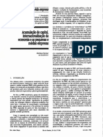 Acumulação de Capital, Internacionalização da Economia e as Pequenas e Médias Empresas