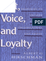 Exit, Voice and Loyalty - Responses To Declines in Firms, Organizations and States PDF
