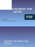 Sistema de Riego Por Goteo