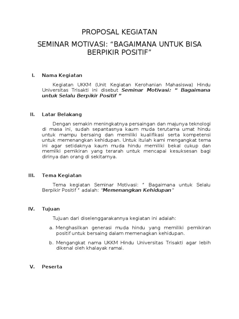 Proposal Seminar Yang Benar