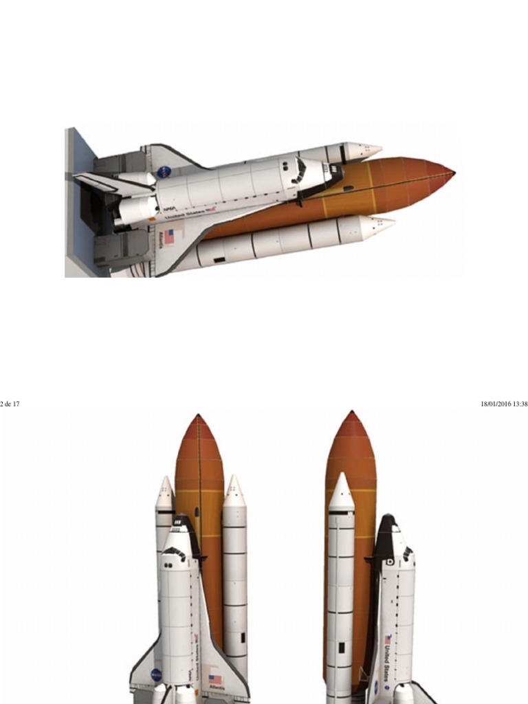 Atlantis Space Shuttle Paper Model PDF