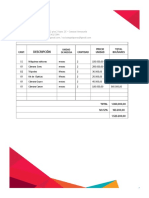 Presupuesto Vivela TIUNA