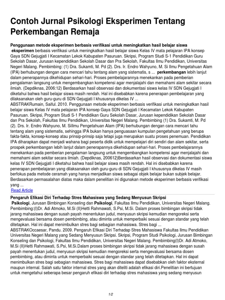 ☀ Contoh jurnal pengembangan pigura