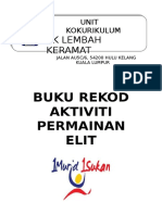 Cover Page Buku Rekod Aktiviti Majlis Sukan