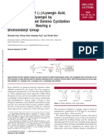Total Synthesis of Lysergic Acid Lysergol and Isolysergol by Palladium Catalyzed Domino Cyclization of Amino Allenes Bearing A Bromoindolyl Groupae22