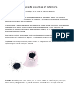 Evolución Tecnológica de Las Armas en La Historia