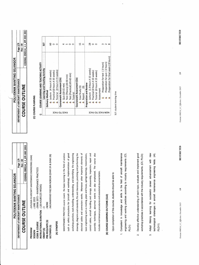 Maintenance Practices | PDF | Technology & Engineering
