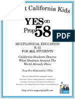 Support California Kids YES on Prop 58