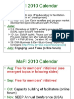 MaFI Calendar 2010