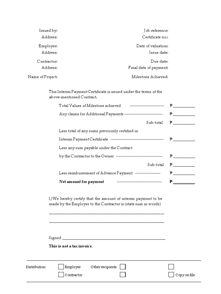 Net Amount For Payment: Distribution Employer Other Recipients ...