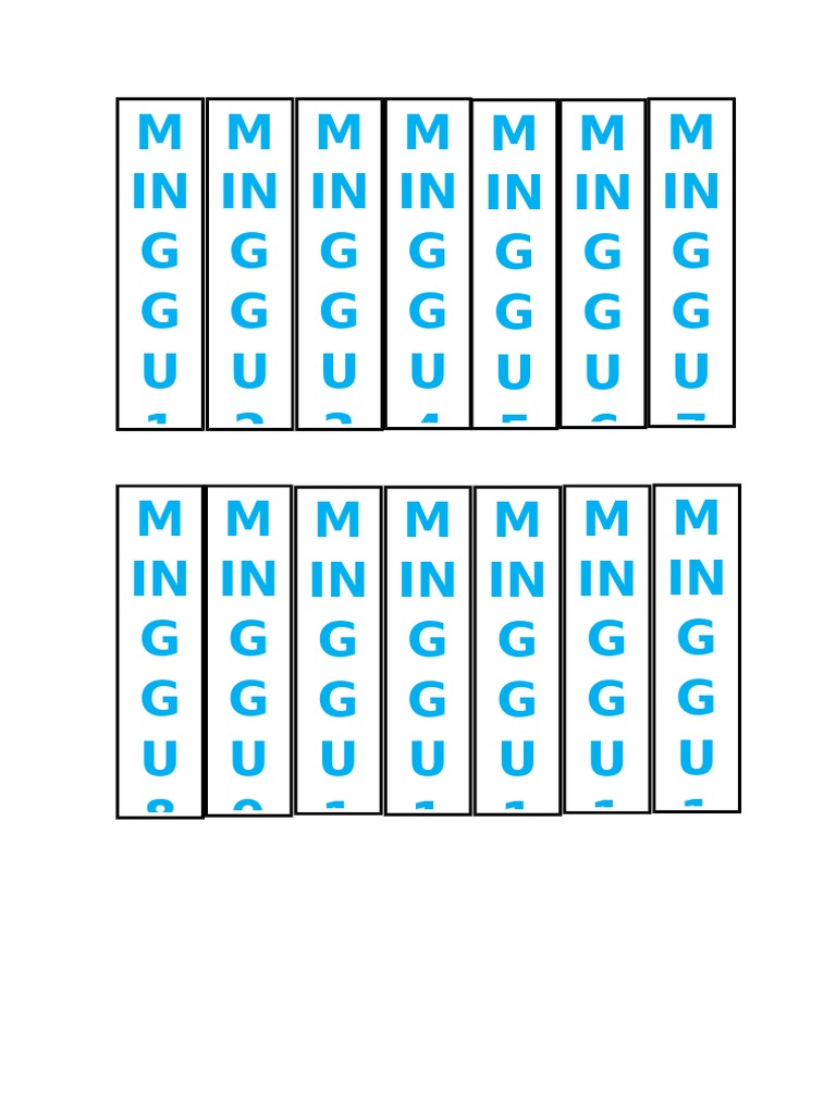 Label Minggu | PDF