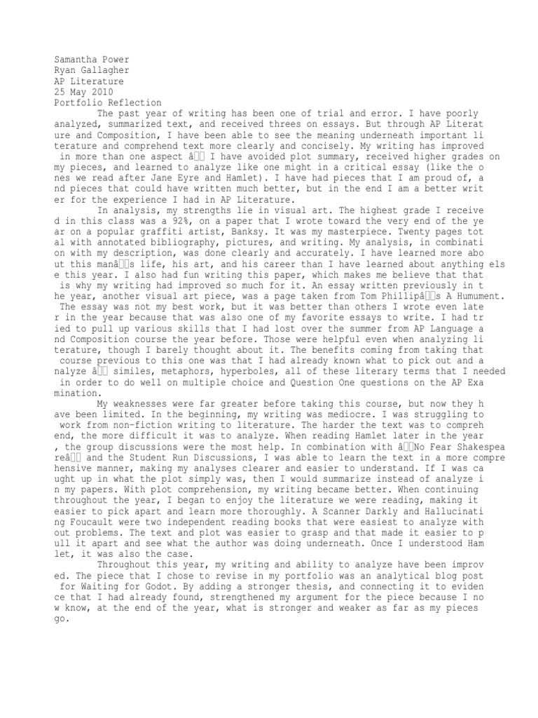 Final Reflection | PDF | Poetry