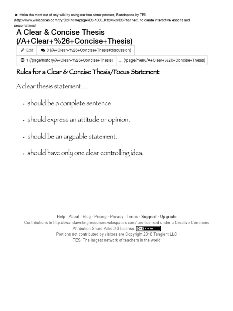 A Clear & Concise Thesis (/A+Clear+&+Concise+Thesis) | PDF | Computers