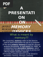 Memory Devices Jayjeet