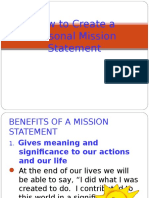 Mission Statement Notes